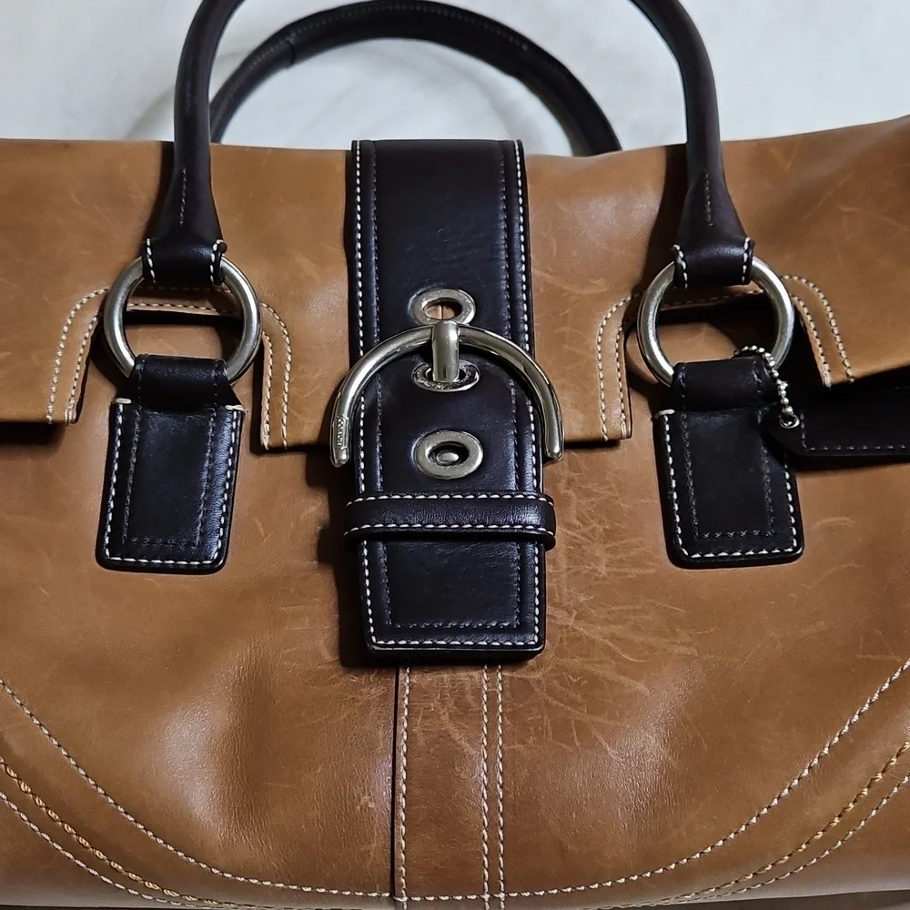 Coach Tan Florentine Leather Handbag